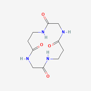 molecular formula C10H16N4O4 B15347854 CYCLO(-beta-ALA-GLY-beta-ALA-GLY) 