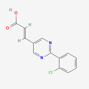 (E)-3-[2-(2-chlorophenyl)pyrimidin-5-yl]prop-2-enoic acid