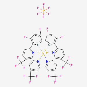 4,4'-Bis(trifluoromethyl)-2,2'-bipyridinebis[3,5-difluoro-2-[5-trifluoromethyl-2-pyridinyl)phenyl]iridium(III)hexafluorophosphate