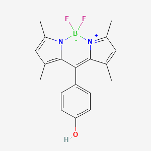 4,4-Difluoro-8(4'-hydroxyphenyl)-1,3,5,7-tetramethyl-4-bora-3a,4a-diaza-s-indacene