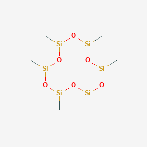 molecular formula C6H18O6Si6 B15347902 2,4,6,8,10,12-Hexamethylcyclohexasiloxane CAS No. 6166-87-6