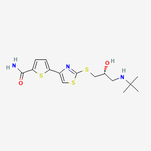 molecular formula C15H21N3O2S3 B15347907 Arotinolol, (R)- CAS No. 92075-58-6