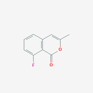 molecular formula C10H7FO2 B15347942 8-Fluoro-3-methyl-isochromen-1-one 