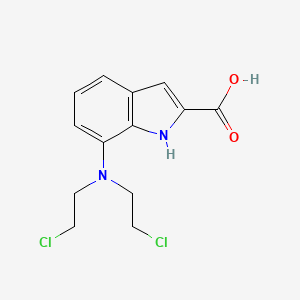 Indole-2-carboxylic acid, 7-(bis(2-chloroethyl)amino)-