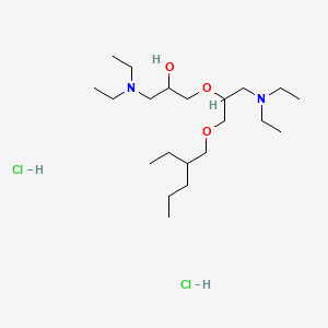 1-(Diethylamino)-3-[2-(diethylamino)-1-[[(2-ethylpentyl)oxy]methyl]ethoxy]propan-2-OL dihydrochloride