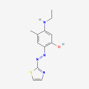 3-(Ethylamino)-4-methyl-6-[2-(1,3-thiazol-2-yl)hydrazinylidene]cyclohexa-2,4-dien-1-one