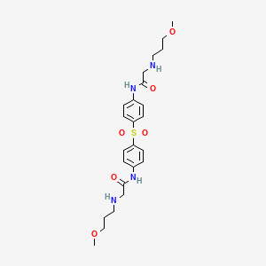 2-(3-methoxypropylamino)-N-[4-[4-[[2-(3-methoxypropylamino)acetyl]amino]phenyl]sulfonylphenyl]acetamide