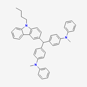 Benzenamine, 4,4'-[(9-butyl-9H-carbazol-3-yl)methylene]bis[N-methyl-N-phenyl-