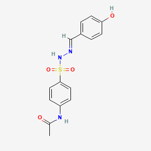 N-[4-[[(4-Oxo-1-cyclohexa-2,5-dienylidene)methylamino]sulfamoyl]phenyl]acetamide