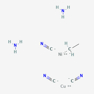 bis-(Ethylenediamine-N,N')copper tetrakis(cyano-c)nickelate