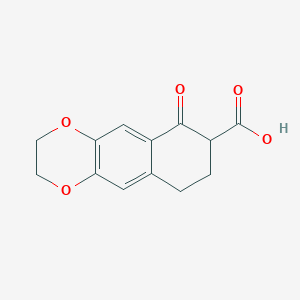 6-oxo-3,7,8,9-tetrahydro-2H-benzo[g][1,4]benzodioxine-7-carboxylic acid