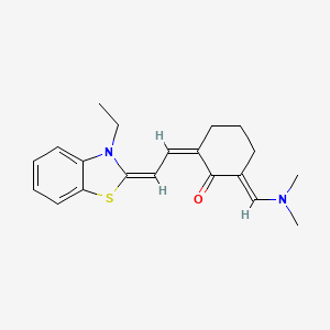 (2E,6Z)-2-[(Dimethylamino)methylene]-6-[(2E)-2-(3-ethyl-1,3-benzothiazol-2(3H)-ylidene)ethylidene]cyclohexanone