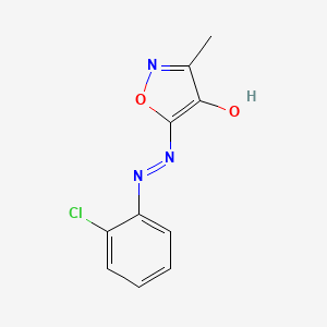 4,5-ISOXAZOLEDIONE, 3-METHYL-, 5-(o-CHLOROPHENYLHYDRAZONE)