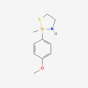 2-(p-Methoxyphenyl)-2-methyl-1-thia-3-aza-2-silacyclopentane