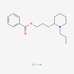 gamma-(1-Propyl-2-piperidyl)propyl benzoate hydrochloride