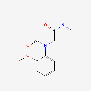 2-(N-acetyl-2-methoxyanilino)-N,N-dimethylacetamide