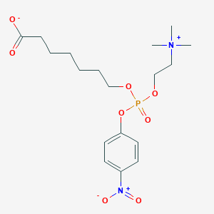 7-[(4-Nitrophenoxy)-[2-(trimethylazaniumyl)ethoxy]phosphoryl]oxyheptanoate