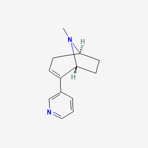 molecular formula C13H16N2 B15348692 (1R,5S)-8-methyl-2-pyridin-3-yl-8-azabicyclo[3.2.1]oct-2-ene 