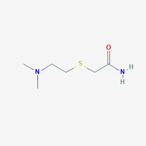 molecular formula C6H14N2OS B15348710 Acetamide,2-[[2-(dimethylamino)ethyl]thio]- 