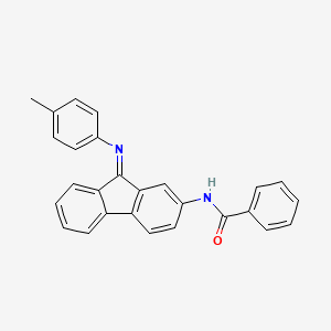 molecular formula C27H20N2O B15348727 N-[9-(4-methylphenyl)iminofluoren-2-yl]benzamide CAS No. 5455-04-9