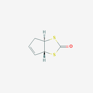 molecular formula C6H6OS2 B15348734 4H-Cyclopenta-1,3-dithiol-2-one,tetrahydro-,trans-(9CI) 