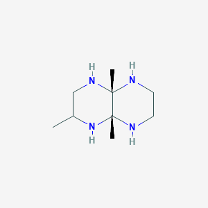 molecular formula C9H20N4 B15348840 Pyrazino[2,3-B]pyrazine, decahydro-2,4A,8A-trimethyl-, (4AR,8AS)-rel-(9CI) 