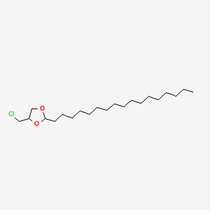 molecular formula C21H41ClO2 B15348886 4-(Chloromethyl)-2-heptadecyl-1,3-dioxolan CAS No. 54788-10-2