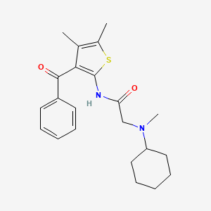 N-(3-Benzoyl-4,5-dimethyl-2-thienyl)-N~2~-cyclohexyl-N~2~-methylglycinamide