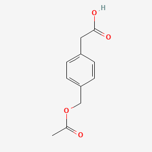 molecular formula C11H12O4 B15348958 4-Acetoxymethylphenylacetic acid CAS No. 61165-81-9