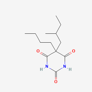 molecular formula C13H22N2O3 B15348974 5-Butyl-5-(2-methylbutyl)pyrimidine-2,4,6(1H,3H,5H)-trione CAS No. 67050-49-1