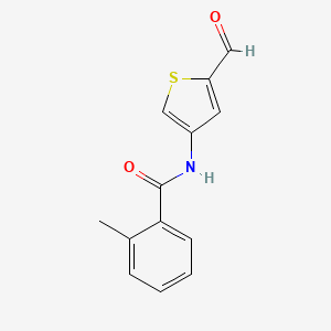 molecular formula C13H11NO2S B15349024 N-(5-Formyl-3-thienyl)-2-methylbenzamide CAS No. 499202-69-6