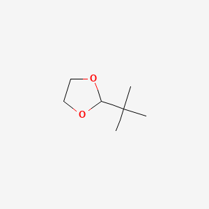 molecular formula C7H14O2 B15349083 1,3-Dioxolane, 2-(1,1-dimethylethyl)- CAS No. 2568-29-8