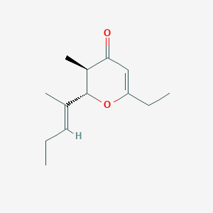 (2S,3R)-6-ethyl-3-methyl-2-[(E)-pent-2-en-2-yl]-2,3-dihydropyran-4-one