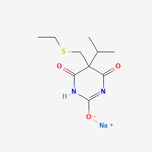 5-(Ethylthiomethyl)-5-isopropyl-2-sodiooxy-4,6(1H,5H)-pyrimidinedione