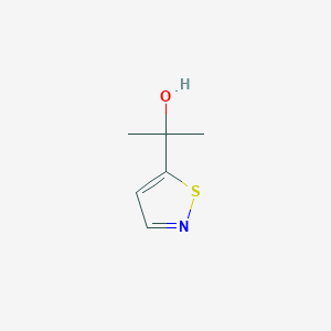 molecular formula C6H9NOS B15349144 2-(Isothiazol-5-YL)propan-2-OL CAS No. 56615-19-1