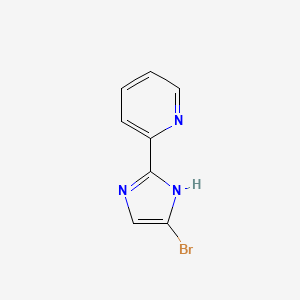 molecular formula C8H6BrN3 B15349146 2-(4-Bromo-1H-imidazol-2-YL)-pyridine 