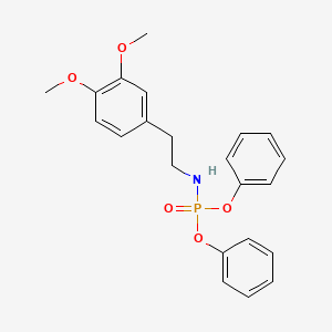 Phosphoramidic acid, (3,4-dimethoxyphenethyl)-, diphenyl ester