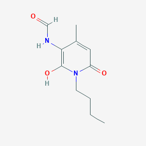 N-(1-Butyl-6-hydroxy-4-methyl-2-oxo-1,2-dihydro-3-pyridinyl)formamide