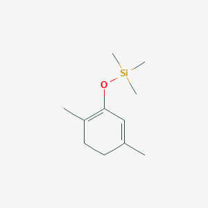 molecular formula C11H20OSi B15349253 1,3-Cyclohexadiene, 1,4-dimethyl-2-[(trimethylsilyl)oxy]- 