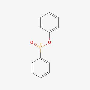 molecular formula C12H10O2P+ B15349261 Oxo(phenoxy)phenylphosphanium CAS No. 52744-21-5