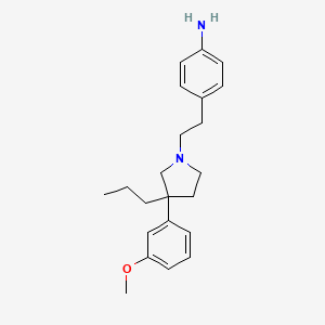 1-(p-Aminophenethyl)-3-(m-methoxyphenyl)-3-propylpyrrolidine