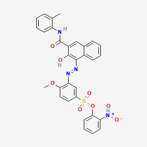 Nitrophenyl 3-[[2-hydroxy-3-[(2-methylphenyl)carbamoyl]-1-naphthyl]azo]-4-methoxybenzenesulfonate