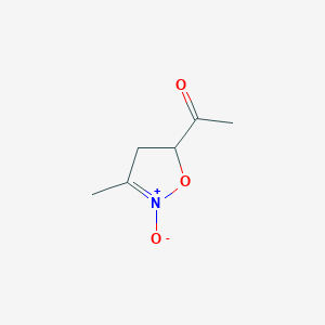 Ethanone, 1-(4,5-dihydro-3-methyl-2-oxido-5-isoxazolyl)-