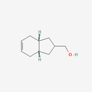 molecular formula C10H16O B15349352 [(3aS,7aR)-2,3,3a,4,7,7a-hexahydro-1H-inden-2-yl]methanol 