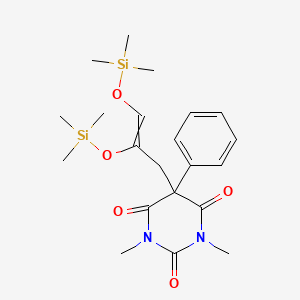 5-[2,3-Bis(trimethylsiloxy)-2-propenyl]-1,3-dimethyl-5-phenylpyrimidine-2,4,6(1H,3H,5H)-trione