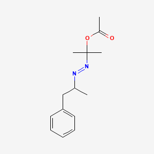 2-(1-Phenylpropan-2-yldiazenyl)propan-2-yl acetate