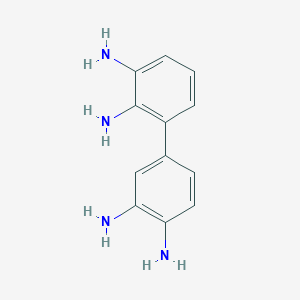 molecular formula C12H14N4 B15349387 [1,1'-Biphenyl]-2,3,3',4'-tetramine CAS No. 71625-23-5