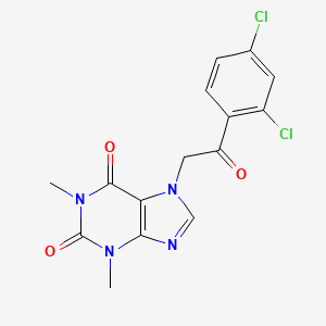 7-[2-(2,4-dichlorophenyl)-2-oxoethyl]-1,3-dimethyl-3,7-dihydro-1H-purine-2,6-dione