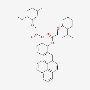 molecular formula C44H54O6 B15349410 trans(+)-7,8-Dihydroxy-7,8-dihydrobenzo(a)pyrene di(-)-methoxyacetate CAS No. 62314-70-9