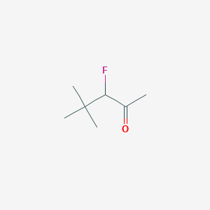 molecular formula C7H13FO B15349417 3-Fluoro-4,4-dimethylpentan-2-one 